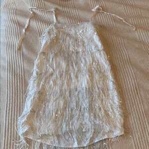 Elegant Silver Mini Dress